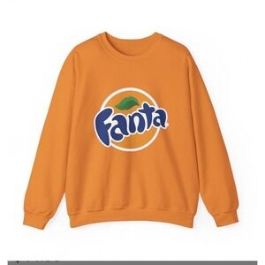 Fanta Orange Sweatshirt Size Small Forever 21 X Coca Cola Cotton Oversized EUC